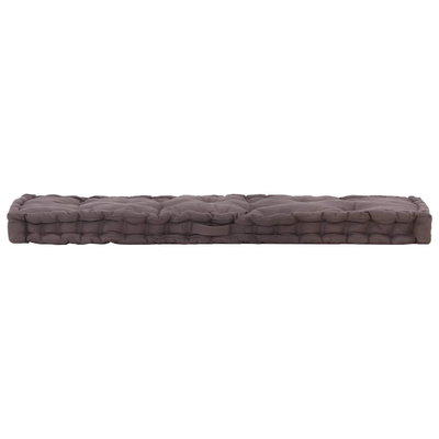 Poduszka na podłogę lub palety, bawełna, 120x40x7 cm, antracyt
