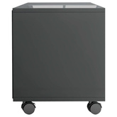 vidaXL Szafka pod TV, wysoki połysk, szara, 90x35x35 cm