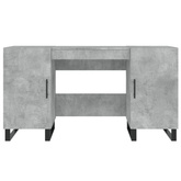 vidaXL Biurko, szarość betonu, 140x50x75 cm, materiał drewnopochodny wariant 9