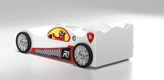 łóżeczko samochód Monza mini biała 171x97 Dziecięce