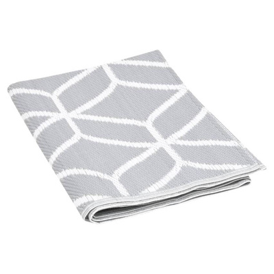 vidaXL Dywan zewnętrzny, szary, 140 x 200 cm, PP