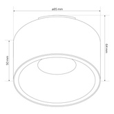 Oprawa sufitowa wpuszczana ZAMA White S IP20, okrągła biała EDO777454 EDO Solutions