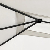 vidaXL Altana z pokryciem słupków 3x4x2,6 m, kremowa, 160 g/m²