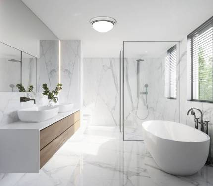 Lampa sufitowa STONES inspirowana kamieniem - designerski plafon z mlecznym kloszem 20 cm – oświetlenie salonu, łazienki, korytarza E27