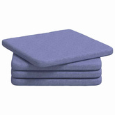 Poduszki na siedziska 4 pcs Niebieski dżins 40 x 40 x 3 cm
