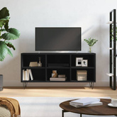 vidaXL Szafka pod TV, czarna, 103,5x30x50 cm, materiał drewnopochodny
