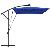 Parasol plażowy 294 x 200 x 270 cm Poliester i aluminium