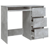 vidaXL Biurko, szarość betonu, 90x45x76 cm, materiał drewnopochodny
