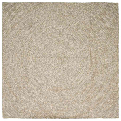 Dywany pokojowe Naturalne i białe 200 x 200 cm Juta