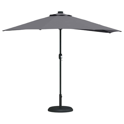Parasolka ogrodowa Antracyt 294 x 150 x 224 cm Poliester i Stal