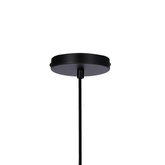 Lampa wisząca CORDEL elegancka - czarna z białymi kloszami kulkami - nowoczesne oświetlenie salonu 2x G9 LED