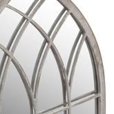 Lustro ogrodowe, piaskowe, 100x45 cm, żelazne