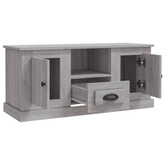 vidaXL Szafka pod TV, szary dąb sonoma, 100x35,5x45 cm