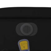 vidaXL Rozkładany fotel masujący, elektryczny, czarny, sztuczna skóra