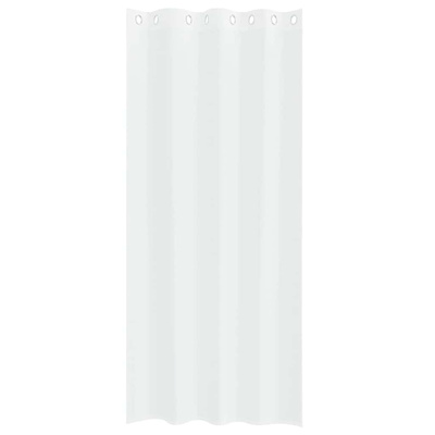 Firany Voile z zasłonami 2 pcs Biały 260 x 140 cm Poliester