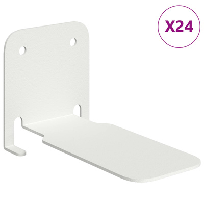 Niewidoczna Pływająca Półka 24 szt. Biały 6 x 11 x 6,5 cm