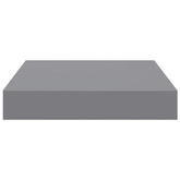 vidaXL Półki ścienne, 4 szt., szare, 23 x 23,5 x 3,8 cm, MDF