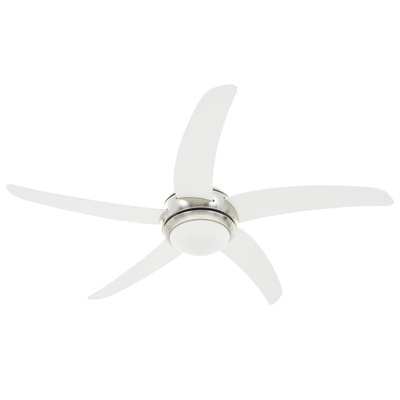 vidaXL Wentylator sufitowy z lampą, 128 cm, biały