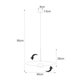 Lampa wisząca K-5457 z serii BURGAS
