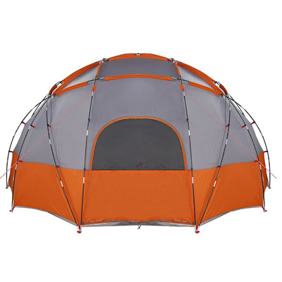Namiot kopułowy Szary i pomarańczowy 475 x 475 x 235 cm tafta