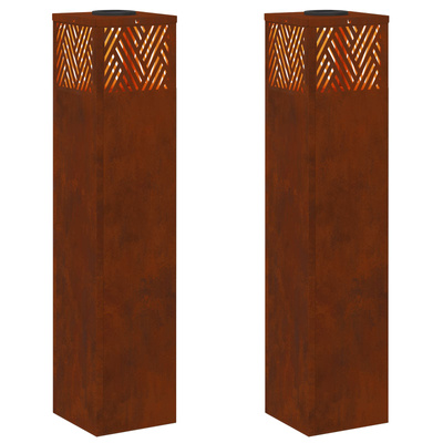 Słoneczna LED lampa na ścieżkę 2 pcs kolor bronzu