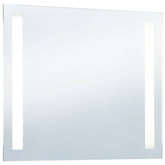 vidaXL Ścienne lustro łazienkowe z LED, 80 x 60 cm