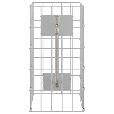 Kran Gabionowy Srebrny 26 x 25 x 50 cm Stal nierdzewna