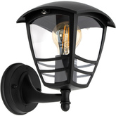 Ogrodowa oprawa elewacyjna kinkiet IMMA BLACK UP E27 czarny IP44 EDO777378 EDO Solutions