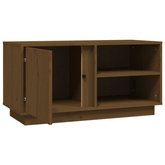 Szafka pod TV, miodowy brąz, 80x35x40,5 cm, lite drewno sosnowe vidaXL