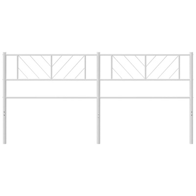 Metalowe wymienne wezgłowie, białe, 200 cm