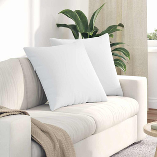 Poduszki na sofę 2 pcs Biały 80 x 80 cm tkanina