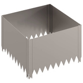 Krawężnik do trawnika 60 x 60 x 35 cm Stal Rdzawy