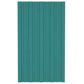 Panel dachowy 36 pcs zielony 80 x 45 cm Stal galwanizowana