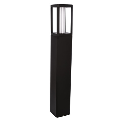 Lampa ogrodowa LED CROCUS – czarny słupek 2x6W IP65 - nowoczesne oświetlenie ścieżki ogrodowej