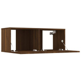 vidaXL Szafki telewizyjne, 4 szt, brązowy dąb, 80x30x30 cm