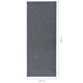 vidaXL Dywanik pochłaniający zabrudzenia, 100x300 cm, szary