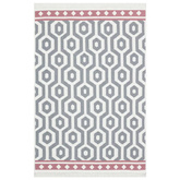 vidaXL Dywan, szary, 160x230 cm, bawełniany