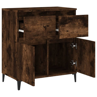 vidaXL Komoda, przydymiony dąb, 60x35x70 cm, materiał drewnopochodny model standard