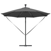 Parasol plażowy Ze LED Lights Antracyt 294 x 294 x 248 cm