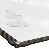 Przezroczysta plandeka z oczkami 3x5 m Polietylen