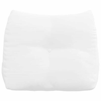 Poduszka na plecy Biały 60 x 24 x 50 cm tkanina