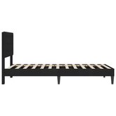 Ramka łóżka Z zagłówkiem Czarny 80 x 200 cm Welur