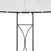 vidaXL Altana, 300 x 290 cm, biała, okrągła