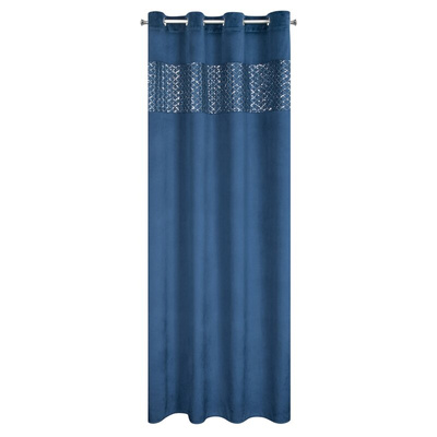 Zasłona Margot granatowa 140x250