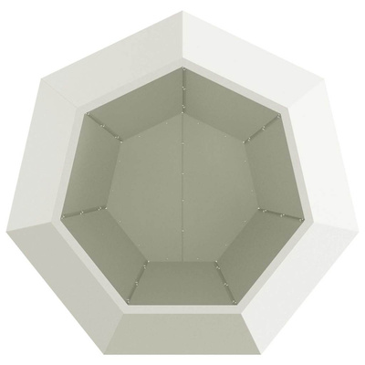 Donica Biały 100 x 100 x 80 cm Stal