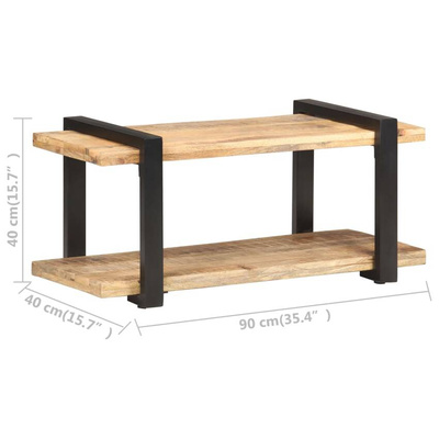 vidaXL Szafka pod TV, 90x40x40 cm, surowe drewno mango