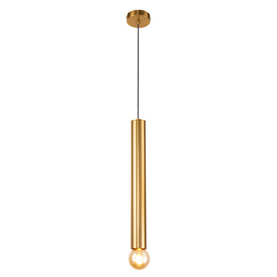 Lampa wisząca tuba Austin złota metalowa 50 cm E27
