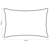 Poduszka 2 pcs Beżowy 30 x 50 cm Włókno Kapok