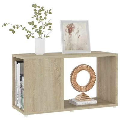 Szafka pod TV, dąb sonoma, 60x24x32 cm, materiał drewnopochodny