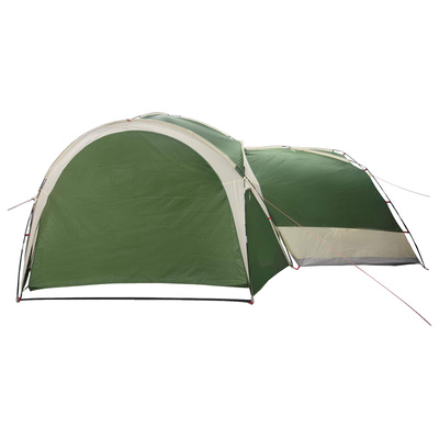 Namiot boczny zielony 410 x 410 x 250 cm Poliester i Stal